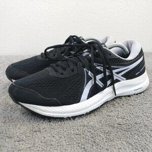 Asics Gel Contend 7 Womens Size 8 WIDE Running Shoes Low Top Black Sneakers